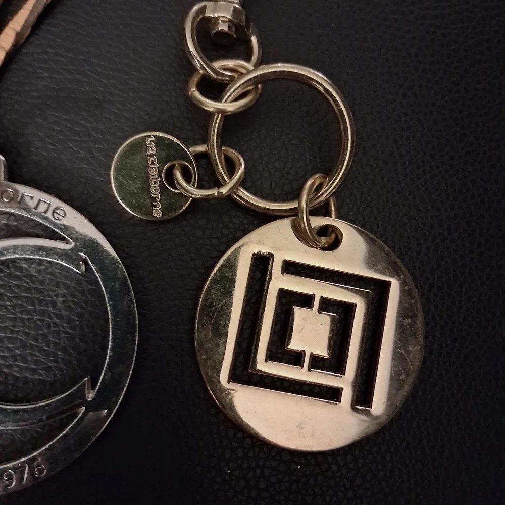 Vintage Y2K‎ Liz Claiborne Bag Fob Charms Keychains Lot Of 2